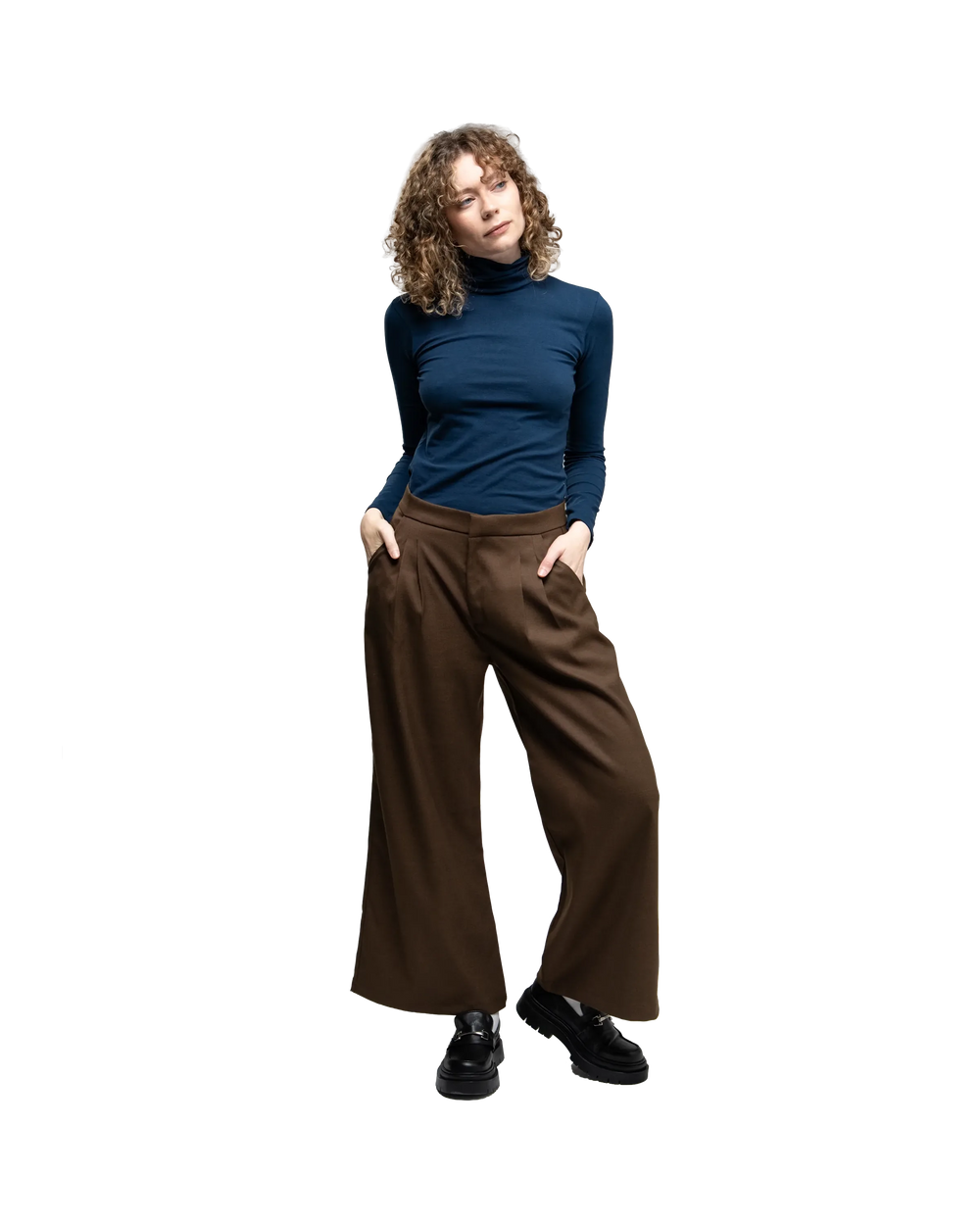 Pantalón Ancho Barolo - Gris oscuro