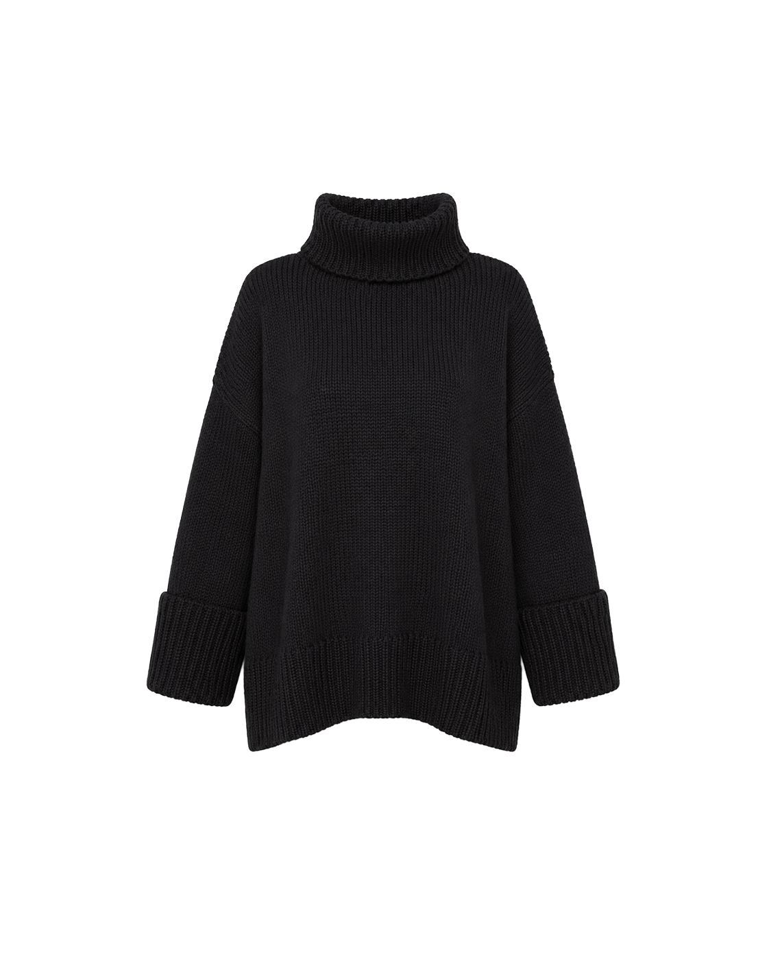 Sweater Cuello Alto Bariloche — Negro